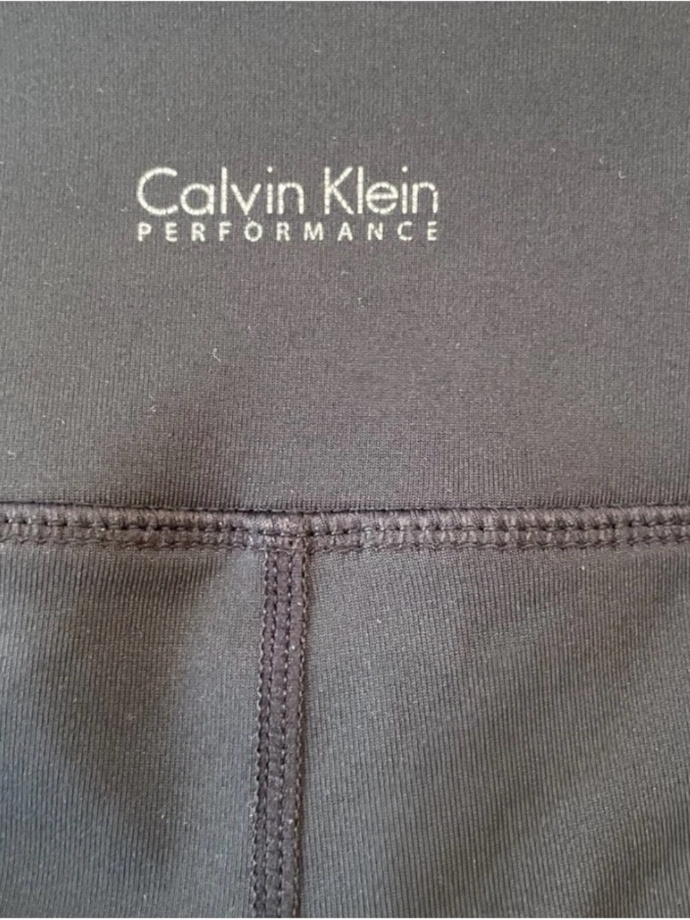 Calvin Klein Performance Quick Dry Black Stretch Capri Leggings Size Medium
